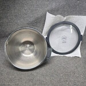 Princess House Mixing Bowl Culinario Series 2QT Silver Good‎ Stainless Steel Lid